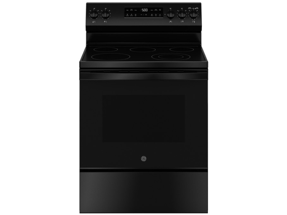 GE 30" FS E Range Black